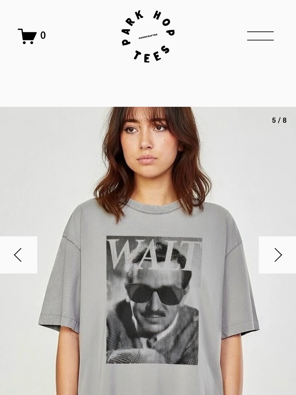 Park Hop Tees Walt Disney ICON Graphic Oversized T-Shirt Gray 2X Heavyweight